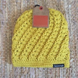 Spacecraft Yellow Knit Beanie